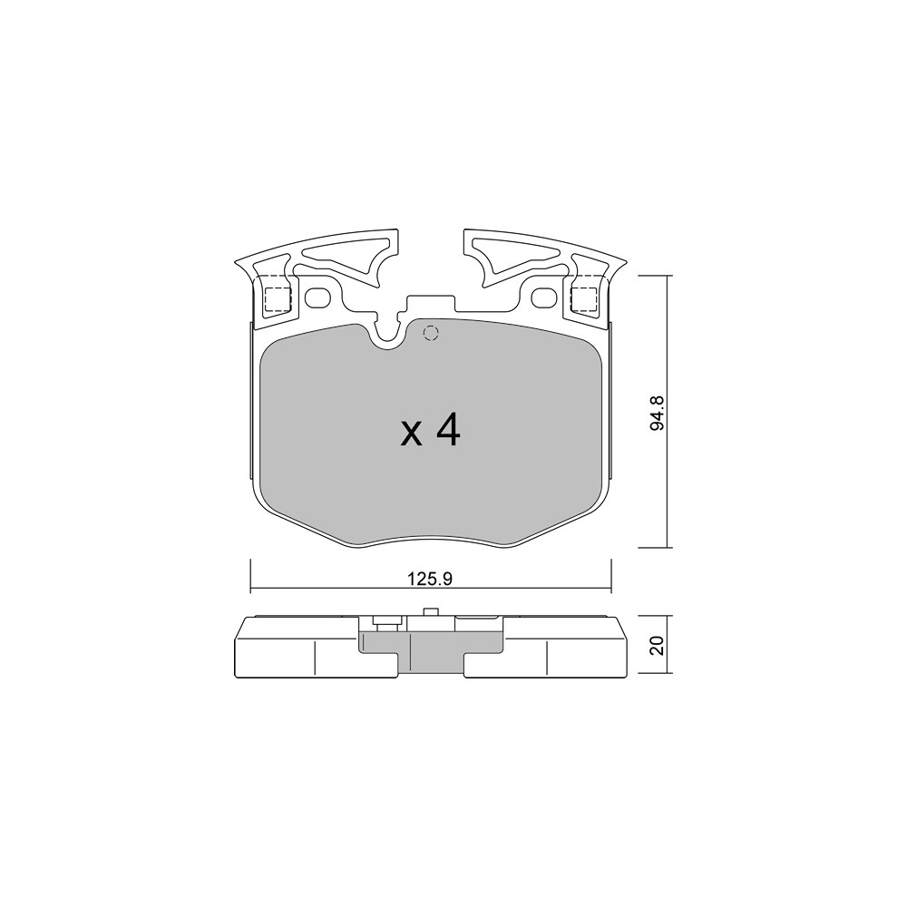 Bremsbeläge GT2i Club Avant für BMW Serie 3 (G20-G21-G28-G80-G81) M340i 2018- Brembo Bremssättel - GT-PC11460 - 3666618581057