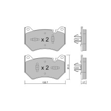 Pastiglie freno anteriori GT2i Club per AUDI Q5 II Sportback (FYT) 3.6 FSI 281cv 2020-11-01-