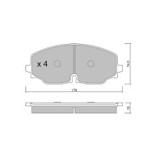 Plaquettes de frein GT2i Club Avant pour VOLKSWAGEN Atlas (CA1)/ Teramont 3.6 FSI 4motion 281cv 2016-12-01-