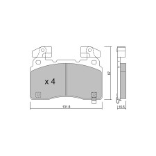 Bremsbeläge GT2i Club Avant für OPEL Insignia B Sports Tourer (Z18) P85 422cv 2017-03-01-