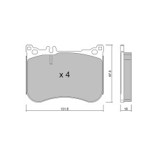Plaquettes de frein GT2i Club Avant pour MERCEDES BENZ Classe S VII (W222, V222, X222) 63 AMG (209.377) 482cv 2013-05-01-