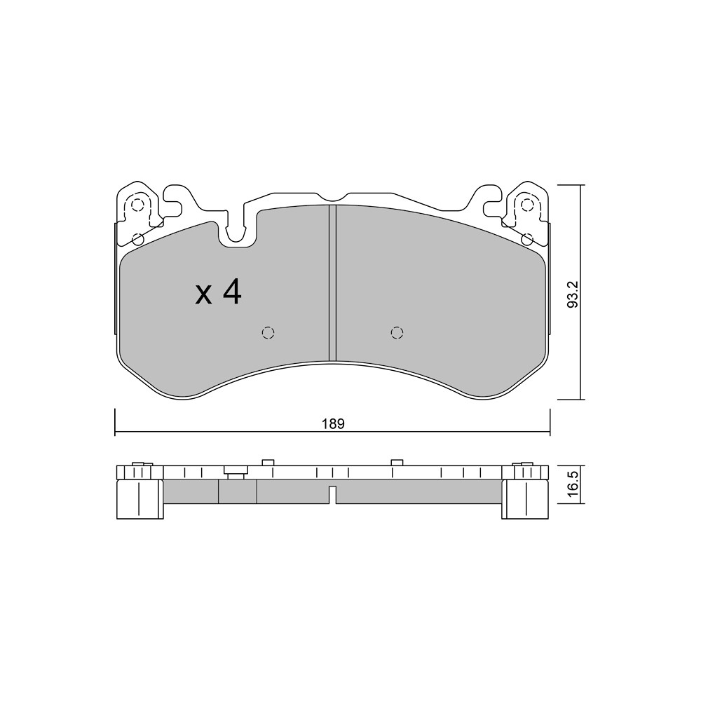 GT2i Club Front brake pads for MERCEDES BENZ AMG GT (C190-R190) 4.0i V8 BiTurbo 2014-18 - Brake calipers Brembo - GT-PC11981 - 3666618581514