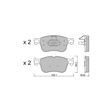 Plaquettes de frein GT2i Club Avant pour FORD Puma II (J2K) 2.0 T-GDi (JL72, JL74) 271cv 2019-09-01-