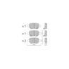 Bremsbeläge GT2i Club Hinten für OPEL Mokka I / Mokka X (J13) 1.4 4x4 (_76) 153cv 2012-06-01-