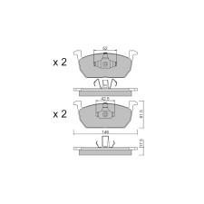 Plaquettes de frein GT2i Club Avant pour AUDI A1 II City Carver (GBH) 35 TFSI 150cv 2019-07-01-2022-06-01