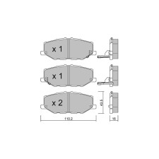 GT2i Club Front brake pads for SUZUKI Jimny III Closed Off-Road (A6G) 1.5 AllGrip 102cv 2018-07-01-