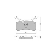 Plaquettes de frein GT2i Club Arrière pour MERCEDES BENZ CLK II (C209) 65 AMG Black Series (230.479) 671cv 2002-06-01-2009-05-01