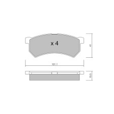 Bremsbeläge GT2i Club Avant für RENAULT Kwid (BW_) 1.0 TCe 100 (B7MT) 101cv 2015-09-01-