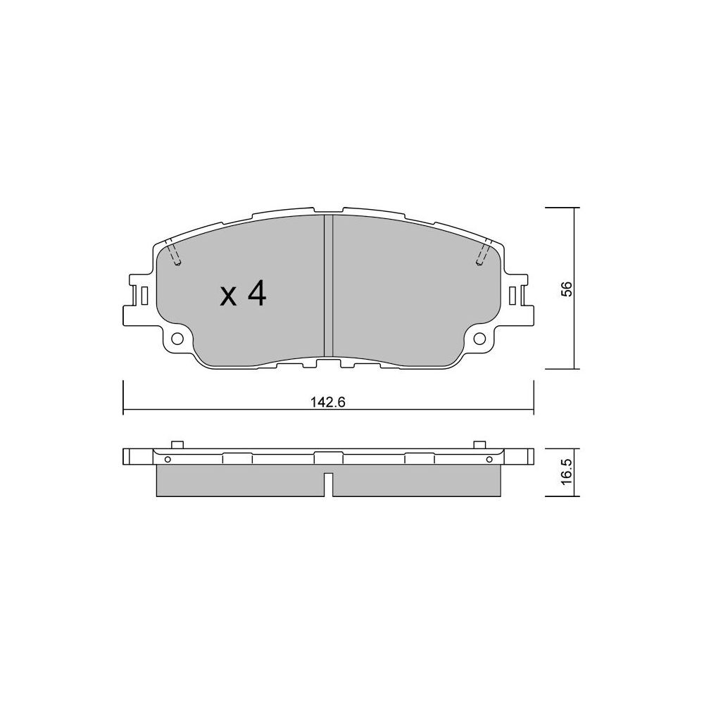 GT2i Club Front brake pads for LEXUS ES V (_Z10_) 350 (GSZ10) 306cv 2018-07-01- - GT-PC12270 - 3666618581767