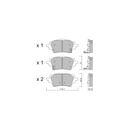 Pastiglie freno posteriori GT2i Club per TOYOTA Yaris V (_P21_, _PA1_, _PH1_) 300e (KMA10) 204cv 2020-02-01-