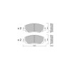 GT2i Club Front brake pads for TOYOTA Corolla XI Hatchback (_E21_) / Auris 2.0 Hybrid (MZEH12) 184cv 2018-10-01-