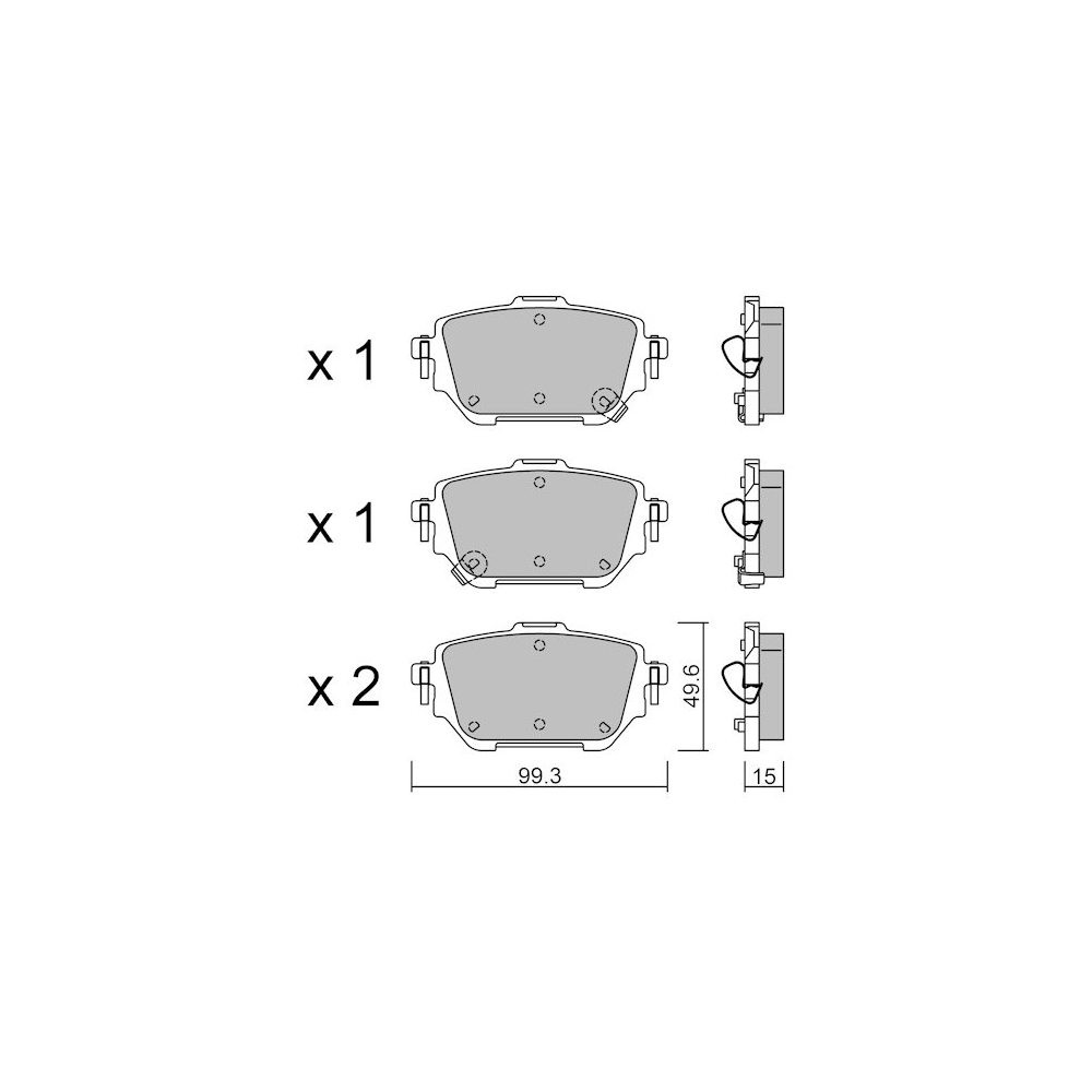 GT2i Club Rear brake pads for TOYOTA C-HR II (_X2_, _H2_) PHEV 223cv 2023-10-01- - GT-PC12360 - 3666618581811
