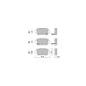 Pastiglie freno posteriori GT2i Club per MITSUBISHI Eclipse Cross (GK_) 3.0 GDI 267cv 2017-10-01-