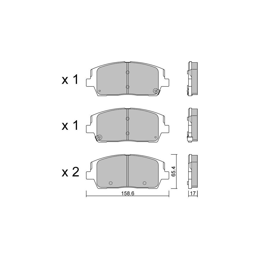GT2i Club Front brake pads for HYUNDAI Santa Fe IV (TM, TMA) 2.5 AWD 282cv 2018-02-01- - GT-PC12440 - 3666618581903
