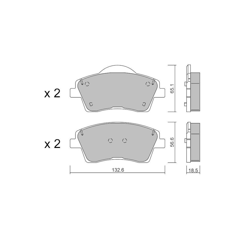 Plaquettes de frein GT2i Club Avant pour VOLVO XC40 (536) D4 Polestar AWD 200cv 2017-10-01- - GT-PC12490 - 3666618581958