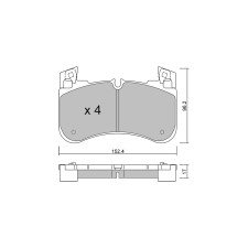 Pastiglie freno anteriori GT2i Club per LAND ROVER Range Rover IV (L405) 2.0 PHEV 4x4 404cv 2012-08-01-