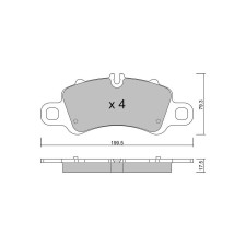 Plaquettes de frein GT2i Club Avant pour PORSCHE 911 (991) 3.4 Carrera / Carrera 4 2012-19 - Etriers de frein Brembo