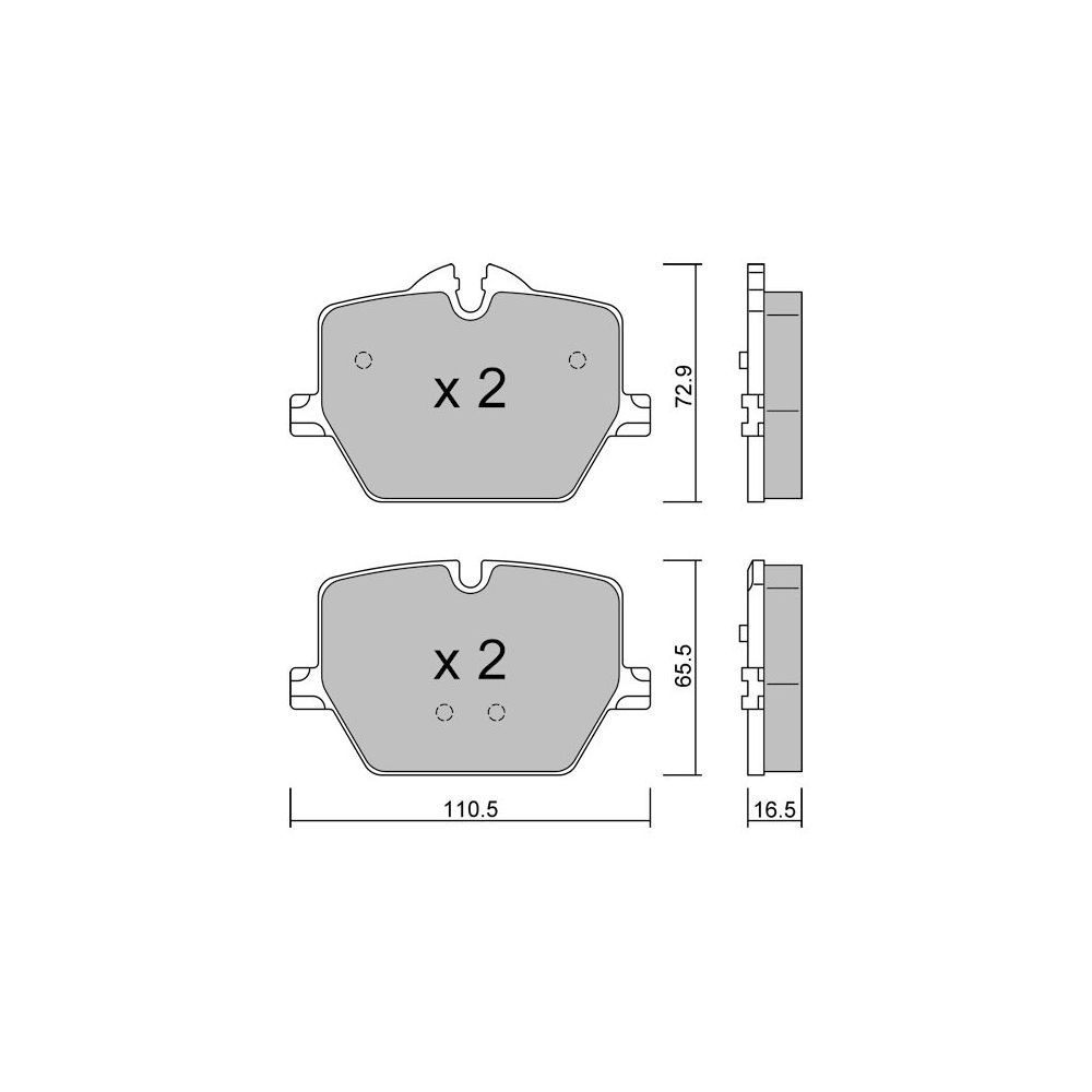 Plaquettes de frein GT2i Club Arrière pour BMW 4 II Coupe (G22) M50 Trazione integrale 544cv 2020-07-01- - GT-PC12660 - 3666618582122
