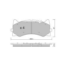 Pastiglie freno anteriori GT2i Club per MERCEDES BENZ AMG GT I Roadster (R190) GT R (190.479) 585cv 2016-11-01-2021-12-01