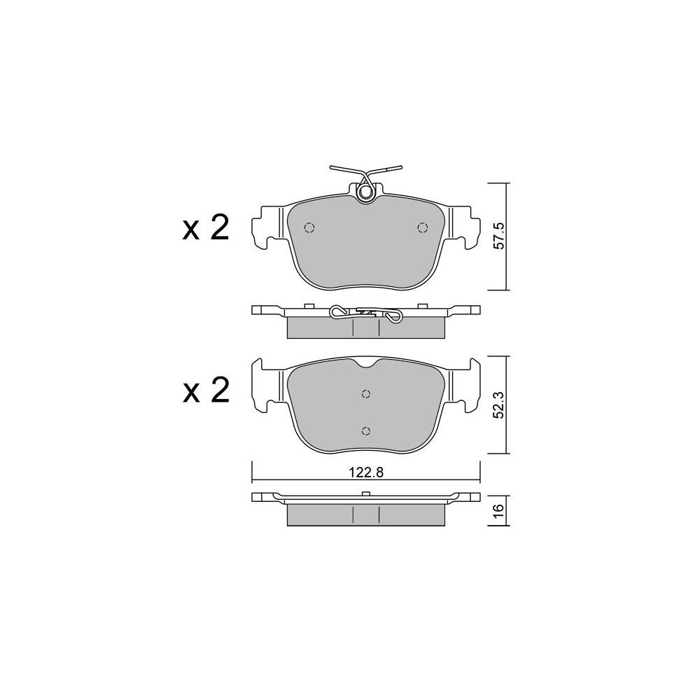 Plaquettes de frein GT2i Club Arrière pour CUPRA Formentor (KM7) 1.4 e-HYBRID 204cv 2020-07-01- - GT-PC12810 - 3666618582252