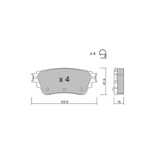 Plaquettes de frein GT2i Club Arrière pour NISSAN Ariya EV e-4ORCE 395cv 2020-07-01-
