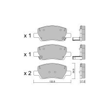 Pastiglie freno anteriori GT2i Club per HYUNDAI i10 III (AC3, AI3) 2.0 D 187cv 2019-09-01-