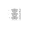 GT2i Club Front brake pads for HYUNDAI Santa Fe IV (TM, TMA) 2.0 CRDi 189cv 2018-02-01-