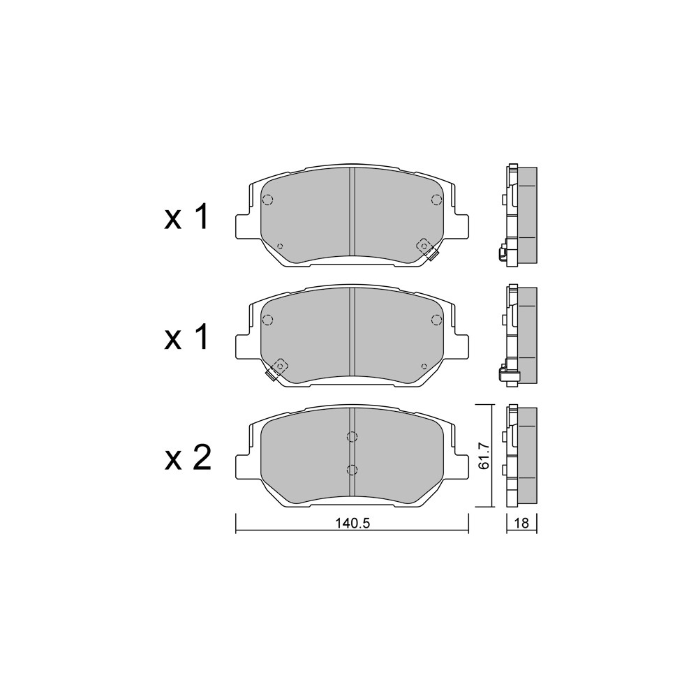 Plaquettes de frein GT2i Club Avant pour HYUNDAI Santa Fe IV (TM, TMA) 2.0 CRDi 189cv 2018-02-01- - GT-PC12970 - 3666618582399