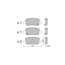 Plaquettes de frein GT2i Club Arrière pour KIA Sorento IV (MQ4) 2.5 T-GDi 285cv 2020-03-01-