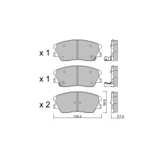 Pastiglie freno anteriori GT2i Club per KIA Soul III (SK3) 3.3 T-GDi 370cv 2019-01-01-