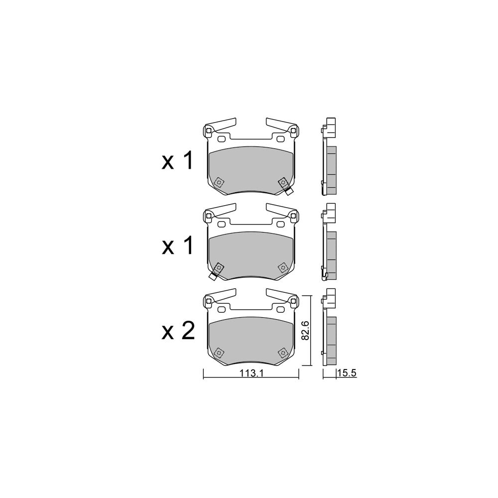 Pastiglie freno posteriori GT2i Club per KIA Stinger (CK) AMG G 63 (463.276) 585cv 2017-06-01- - GT-PC13070 - 3666618582504