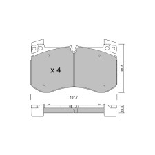 Pastiglie freno anteriori GT2i Club per MERCEDES BENZ Classe G III (W463) AMG 63 4Matic+ EQ Boost (167.989) 612cv 2018-01-01-