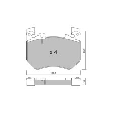 Plaquettes de frein GT2i Club Avant pour MERCEDES BENZ Classe S VIII (V223) S 680 Maybach 4-matic (223.979) 630cv 2020-09-01-