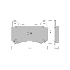 Pastiglie freno anteriori GT2i Club per TESLA Model Y (5YJY) EV Performance AWD 535cv 2019-03-01-