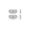 Pastiglie freno anteriori GT2i Club per DS DS7 (J4_, JC_) E/TENSE 4x4 300 (J45GBU) 300cv 2022-09-01-