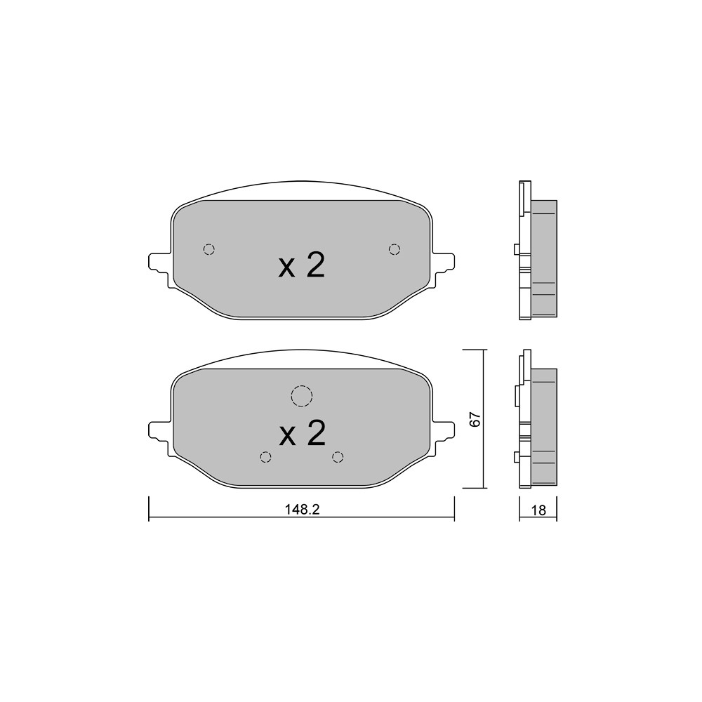 Plaquettes de frein GT2i Club Avant pour DS DS7 (J4_, JC_) E/TENSE 4x4 300 (J45GBU) 300cv 2022-09-01- - GT-PC13510 - 3666618582832