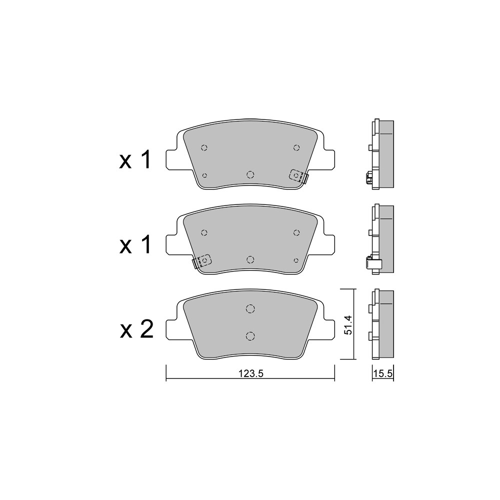 Plaquettes de frein GT2i Club Arrière pour KIA EV6 77 AWD 325cv 2021-07-01- - GT-PC13600 - 3666618582948