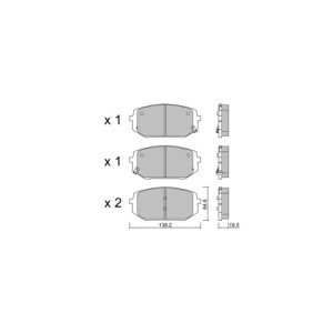 Plaquettes de frein GT2i Club Avant pour KIA Sportage V (NQ5) 1.6 T-GDi Combined Plug-in Hybrid 266cv 2021-09-01-
