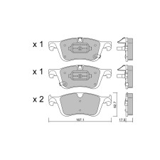 Plaquettes de frein GT2i Club Avant pour NISSAN X-Trail IV (T33) 2.5 184cv 2021-02-01-