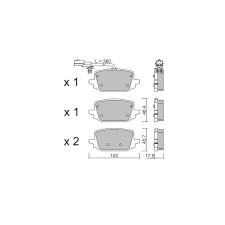 GT2i Club Rear brake pads for MERCEDES BENZ EQT 200 (420.893) 2.5 Hybrid 185cv 2023-01-01-