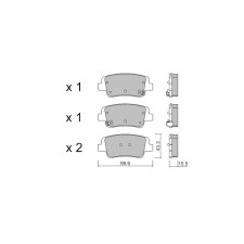 Pastiglie freno posteriori GT2i Club per HYUNDAI i20 N 1.6 T-Gdi 2020-  Pinze freno Mando