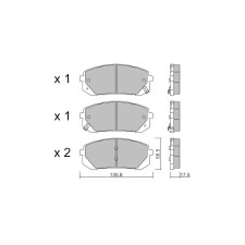 Bremsbeläge GT2i Club Avant für HYUNDAI Elantra V Sedan / Avante 1.6 T/GDi 204cv 2020-03-01-