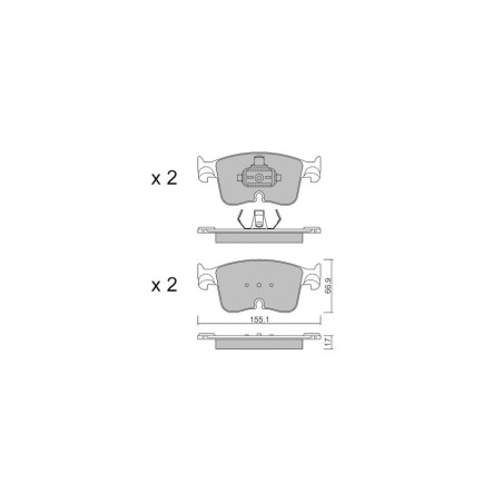 Plaquettes de frein GT2i Club Avant pour VOLKSWAGEN Tiguan III (CT1) 1.5 TSI eHybrid 272cv 2023-09-01-