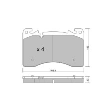 Bremsbeläge GT2i Club Avant für LAND ROVER Range Rover V (L460) P635 MHEV AWD 635cv 2021-10-01-