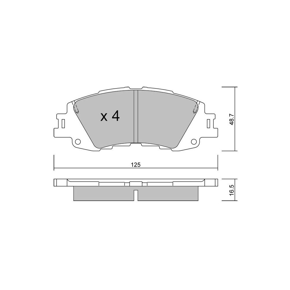 Bremsbeläge GT2i Club Avant für TOYOTA Yaris V (_P21_, _PA1_, _PH1_) 1.5 (MXPA15) 120cv 2020-02-01- - GT-PC14100 - 3666618591032