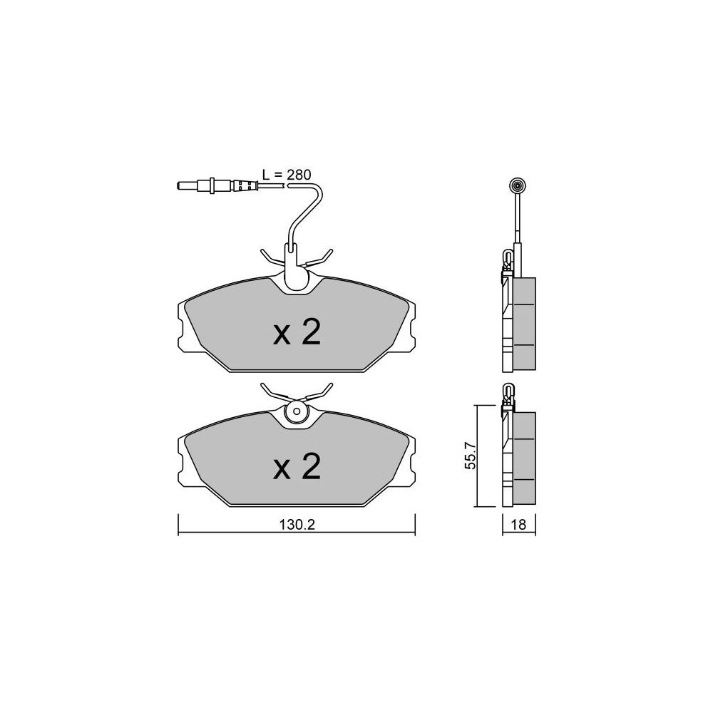 Plaquettes de frein GT2i Club Avant pour RENAULT Espace II (J/S63_) 3.0 Biturbo 4x4 (B545) 263cv 1991-01-01-1996-12-01 - GT-PC1440 - 3666618583280