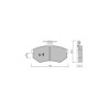 Pastiglie freno anteriori GT2i Club per AUDI 80 III (81, 85, B2) 2.2 quattro (85Q) 136cv 1978-08-01-1987-03-01