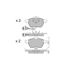 Bremsbeläge GT2i Club Avant für AUDI A6 I (4A2, C4) 2.8 quattro 194cv 1994-06-01-1997-10-01