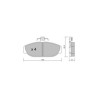 Plaquettes de frein GT2i Club Avant pour VOLVO 940 I Kombi (945) 2.9 204cv 1990-01-01-1995-07-01