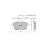 Pastiglie freno anteriori GT2i Club per PEUGEOT 605 (6B) 3.0 168cv 1988-01-01-1999-09-01